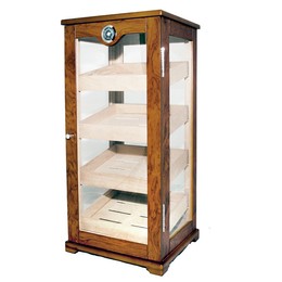 Humidor z szybką - brązowy /105 cygar