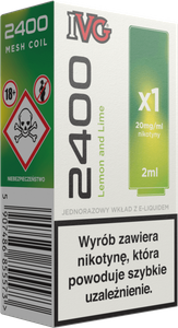 Wkład IVG 2400 Lemon & Lime 20mg 2ml