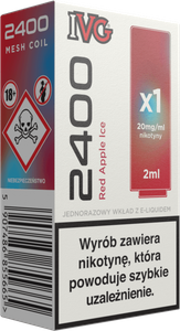 Wkład IVG 2400 Red Apple Ice 20mg 2ml