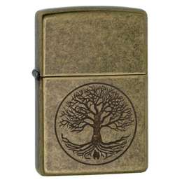 Zapalniczka ZIPPO - TREE OF LIFE ANTIQUE BRASS